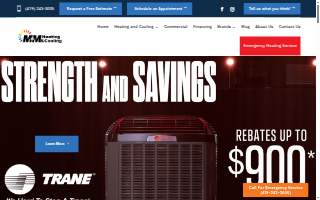 M & M Heating and Cooling LLC website