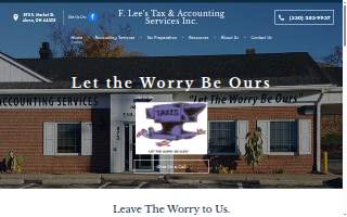 F Lee's Tax & Accounting Services website
