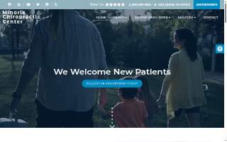 Minorik Chiropractic Center website