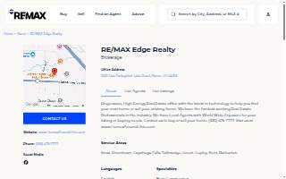 RE/MAX Edge Realty, Akron OH website