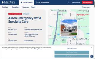 MedVet Akron website