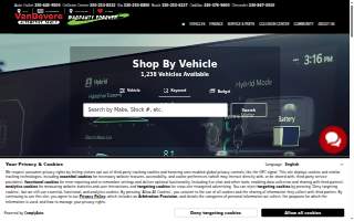 VanDevere Auto Outlet website