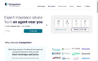 Comparion Insurance Agency of Newark website