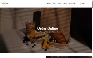 Socialite Cafe website