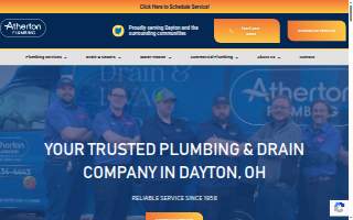 Atherton Plumbing - Dayton Drain Cleaning website