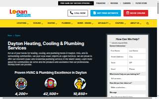Logan Services A/C, Heat & Plumbing of Dayton website