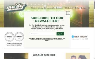 Ma Der Lao Kitchen website