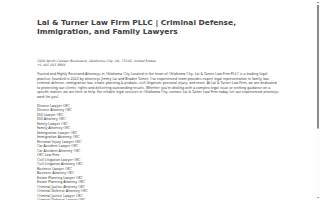 Lai & Turner Law Firm PLLC | Criminal Defense, Immigration, and Family Lawyers website