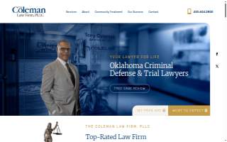 The Coleman Law Firm, PLLC website