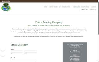 Blue Planet Landscaping website