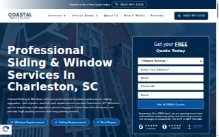 Coastal Siding & Windows website