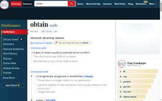 Obtain Strength website