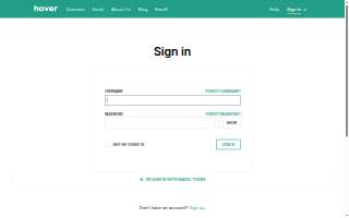 Hover Trucking website