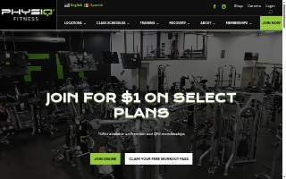 Physiq Fitness of Salem website