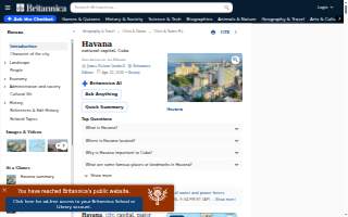 Havana 1957 Cuban Cuisine website