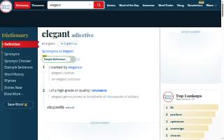 Elegant Affairs website
