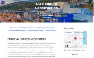 CD Redding Construction website