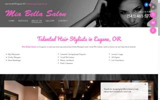 Mia Bella Salon website