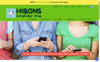 Hirons Drug website