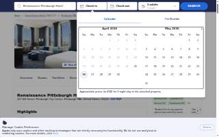 Renaissance Pittsburgh Hotel website