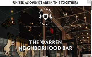 The Warren Bar & Burrow website