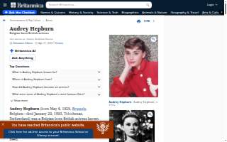 The Audrey website