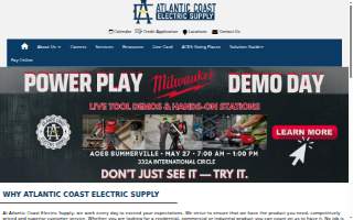 Atlantic Coast Electric Supply of Charleston website