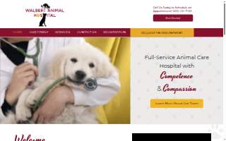Walbert Animal Hospital website