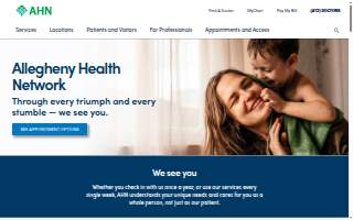 AHN Primary Care - Central Erie website