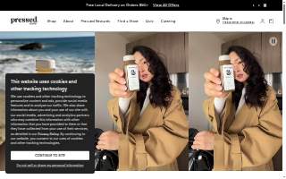 Pressed Roots website