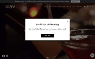 CAV Restaurant website