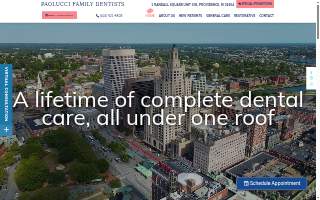 Paolucci Family Dentists of Providence website
