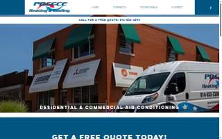 Preece Heating and Cooling website