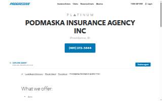 Podmaska Insurance Agency Inc website