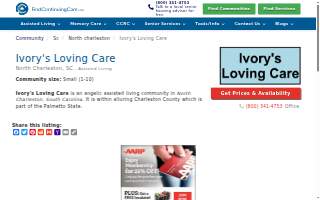 Ivory's Loving Care website