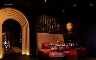 Marcelino's Boutique Bar website