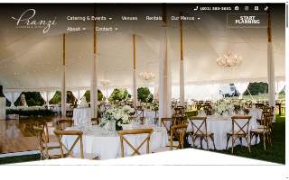 Pranzi Catering & Events of Providence website