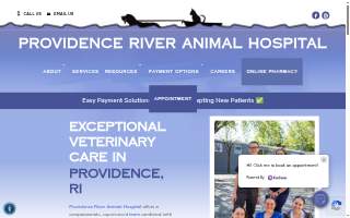 Providence River Animal Hospital website