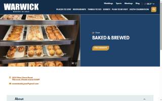 Baked & Brewed website