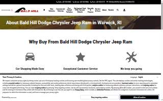 Bald Hill Dodge Chrysler Jeep RAM website