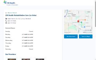 CHI Health Rehabilitation Care (La Vista) website