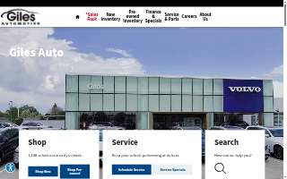 Giles Insurance Agency website