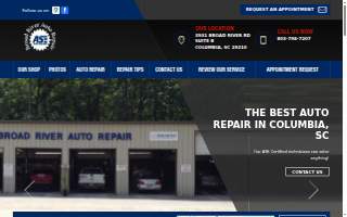 Broad River Auto Repair website