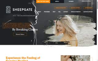 Sheepgate (Adult + Teen Challenge) Men's Campus & Car Donation Center website