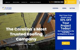 Cornerstone Construction website