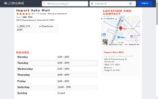 Import Auto Mall website