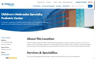Children's Nebraska Specialty Pediatric Center website