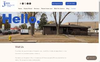 Jorde Chiropractic Clinic website