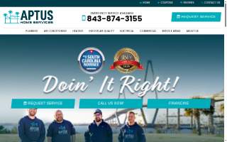 Aptus Home Services, HVAC, Plumbing & Electric website