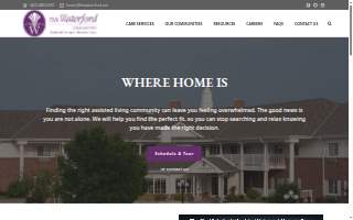 Waterford Wilderness Hills Memory Care website